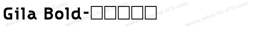 Gila Bold字体转换